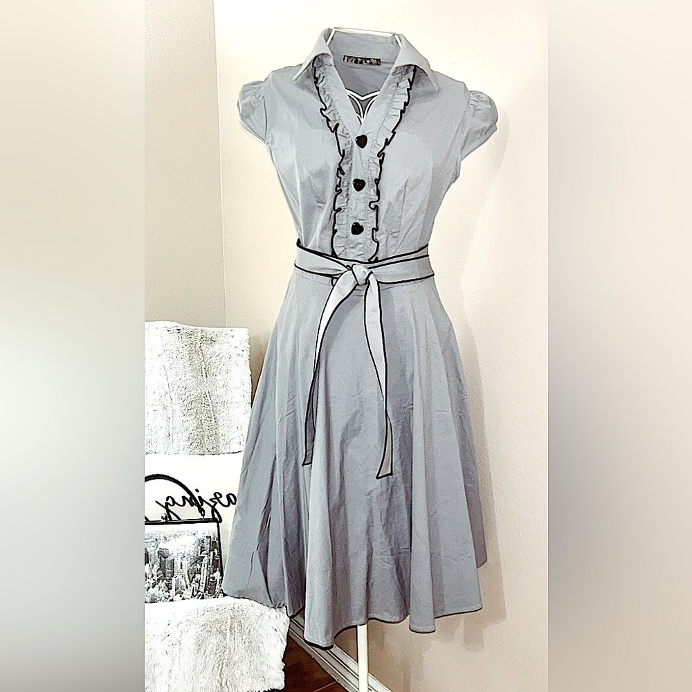 Adorable, Figure Flattering, Vintage Look,A-Line, Swing Dress
